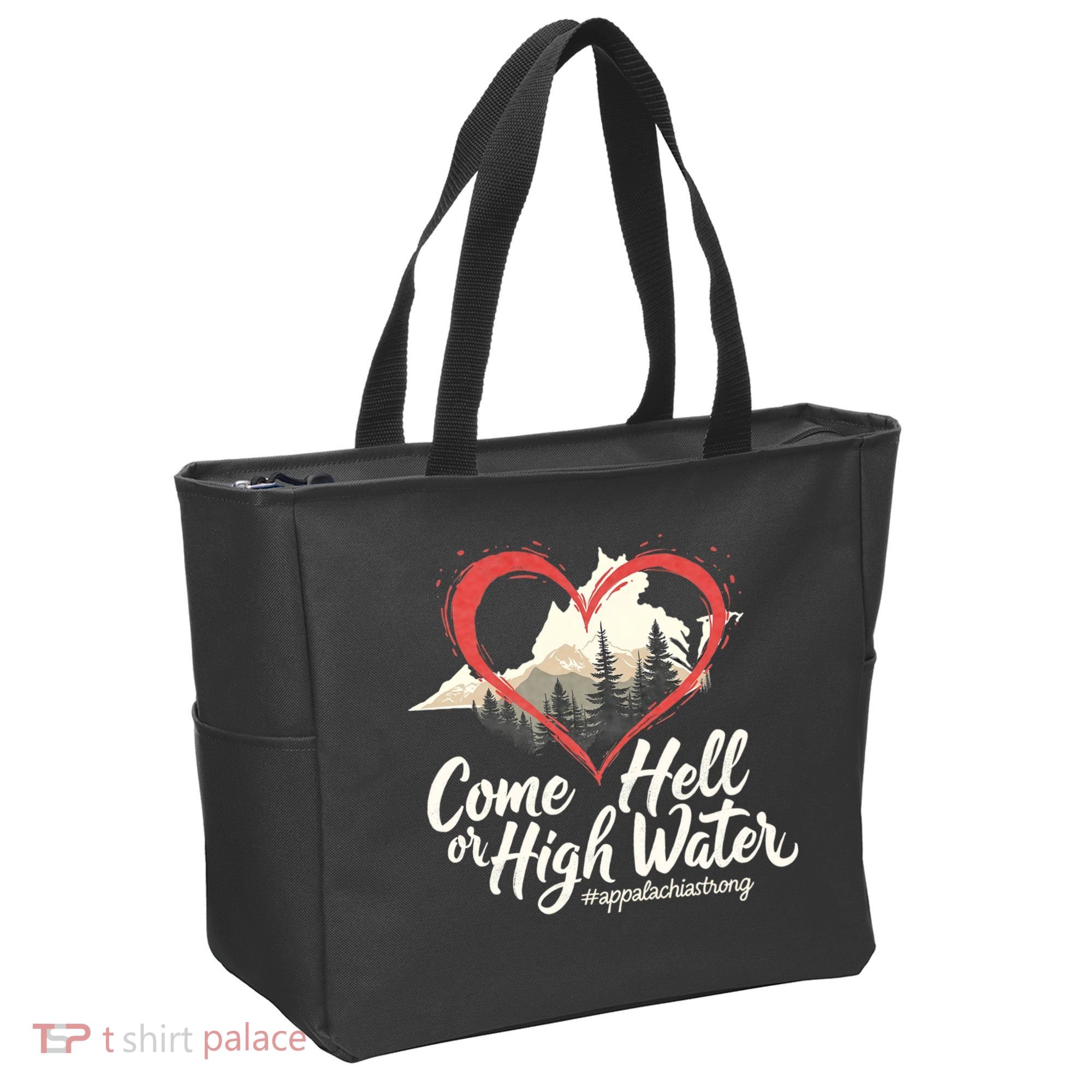 Come Hell Or High Water Mountain Appalachia Strong Nc Vn Tn Tote Bag