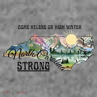 Come Helene Or High Water North Carolina Strong Toddler Hoodie thumb 2