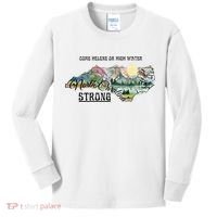 Come Helene Or High Water North Carolina Strong Kids Long Sleeve Shirt thumb 0