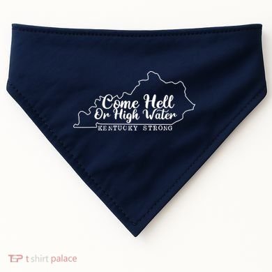 Come Hell Or High Water Cool Kentucky Strong USA-Made Doggie Bandana