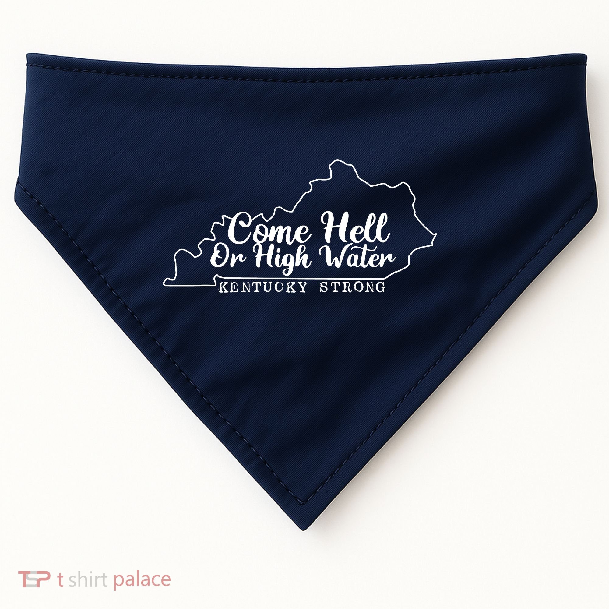 Come Hell Or High Water Cool Kentucky Strong USA-Made Doggie Bandana