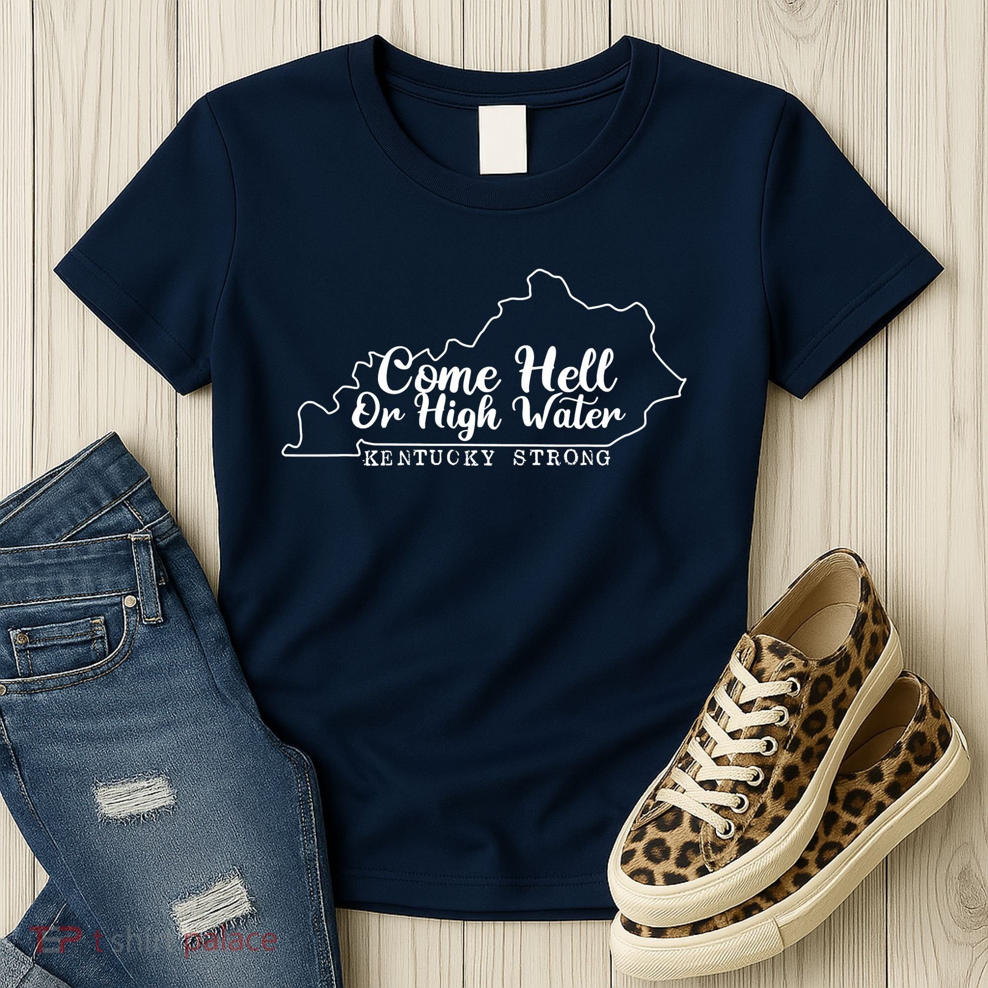 Come Hell Or High Water Cool Kentucky Strong Women's T-Shirt