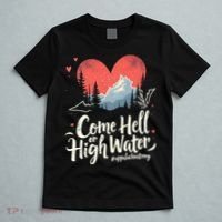 Come Hell Or High Water Mountain Appalachia Strong Nc Vn Tn T-Shirt thumb 5