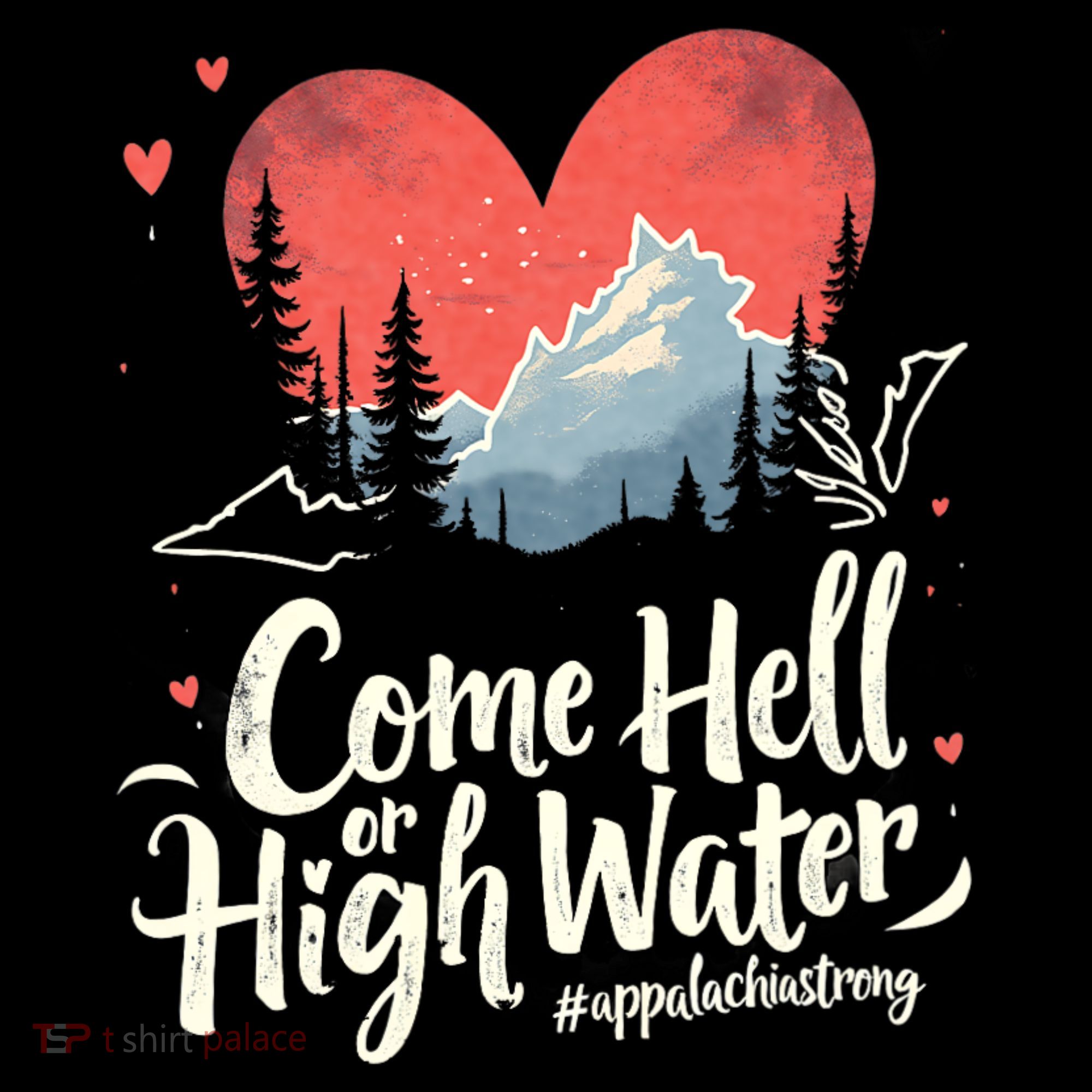 Come Hell Or High Water Mountain Appalachia Strong Nc Vn Tn Mousepad