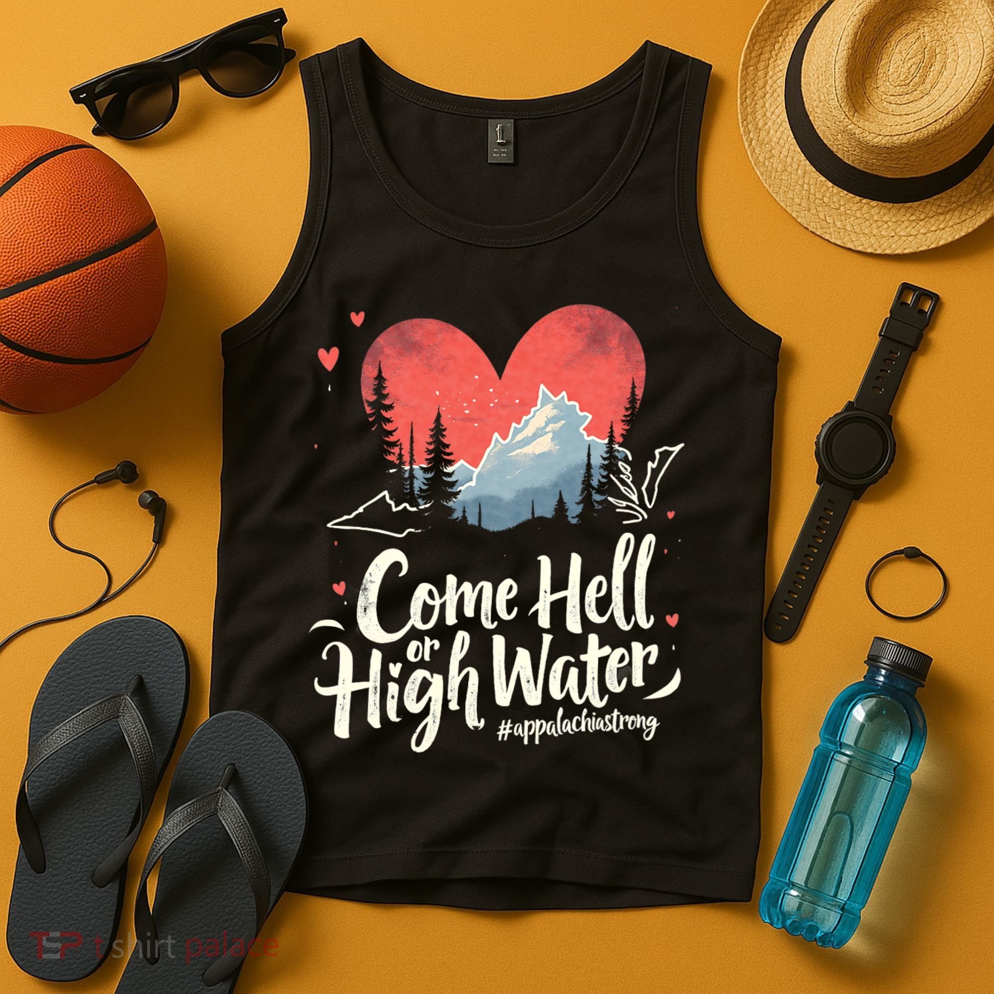 Come Hell Or High Water Mountain Appalachia Strong Nc Vn Tn Tank Top