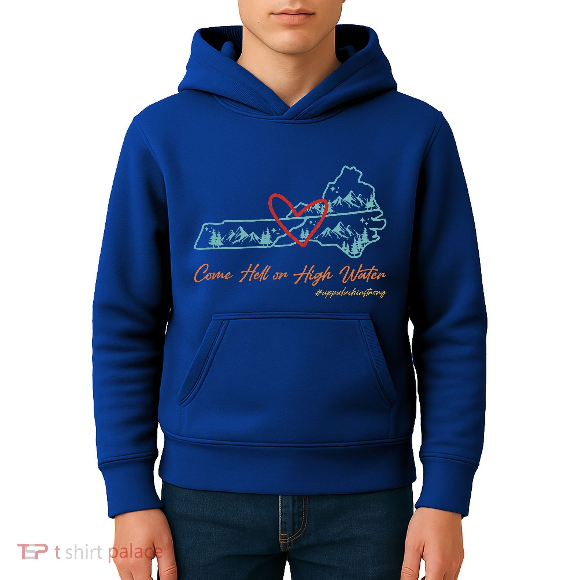 Come Hell Or High Water Appalachian Strong Kids Hoodie