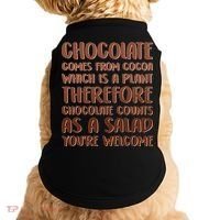 Chocolate Counts As A Salad Funny Doggie Tank thumb 0