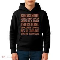 Chocolate Counts As A Salad Funny Kids Hoodie thumb 4