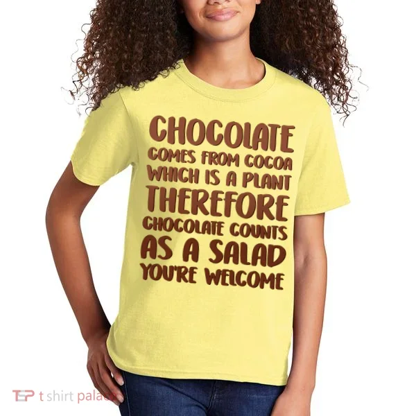 Chocolate Counts As A Salad Funny Kids T-Shirt