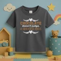 Chocolate Doesn't Judge It Understands Toddler T-Shirt thumb 3