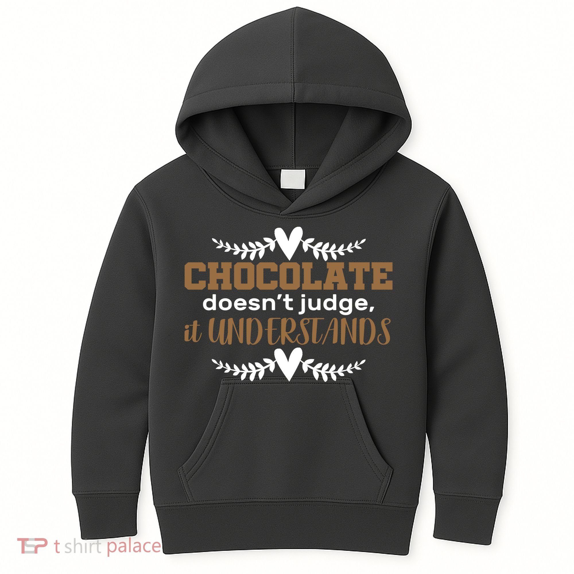 Chocolate Doesn't Judge It Understands Kids Hoodie