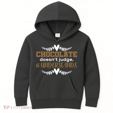 Chocolate Doesn't Judge It Understands Kids Hoodie