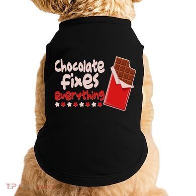 Chocolate Fixes Everything Chocolate Candy Bar Doggie Tank