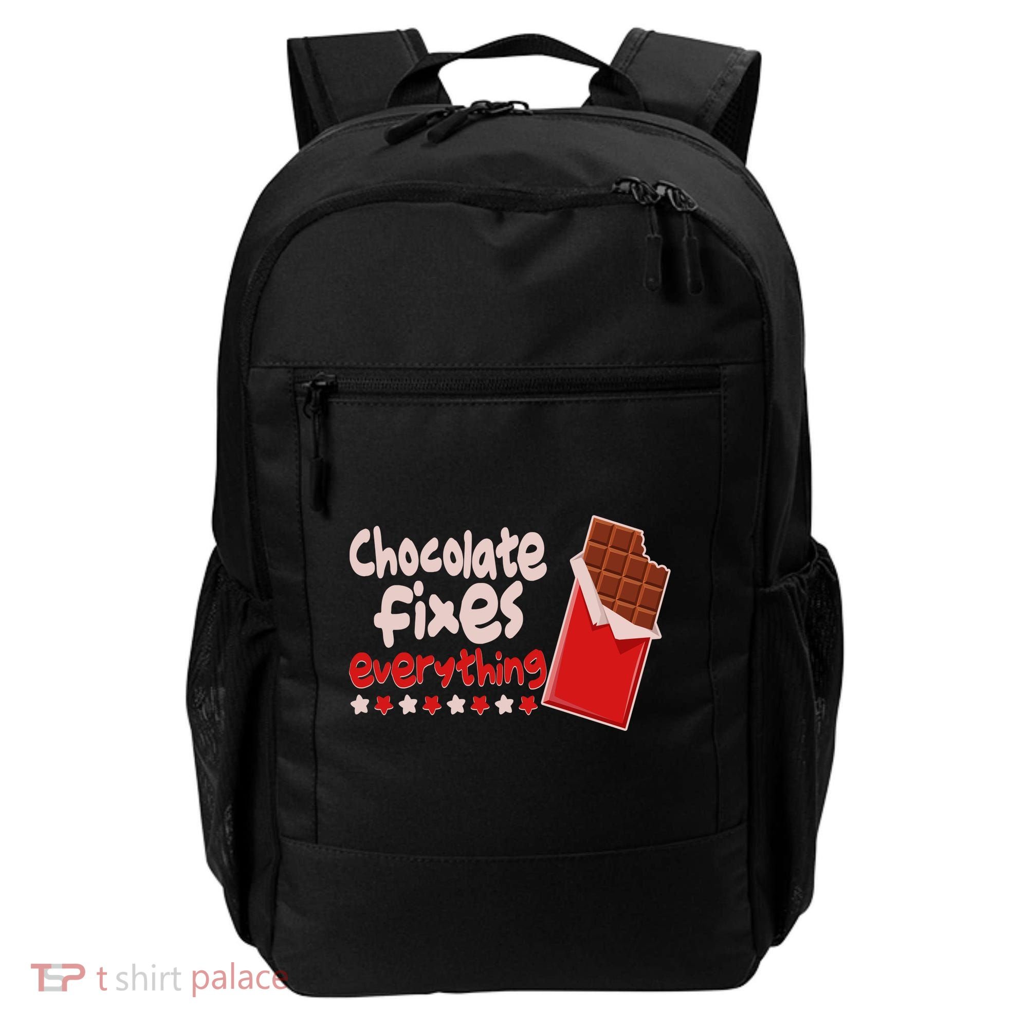 Chocolate Fixes Everything Chocolate Candy Bar Backpack