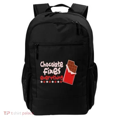 Chocolate Fixes Everything Chocolate Candy Bar Backpack