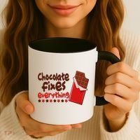 Chocolate Fixes Everything Chocolate Candy Bar Coffee Mug thumb 3