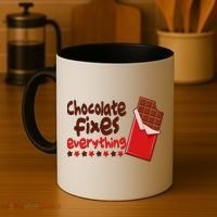 Chocolate Fixes Everything Chocolate Candy Bar Coffee Mug thumb 4