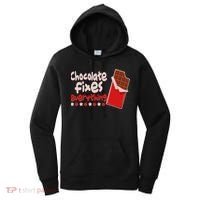 Chocolate Fixes Everything Chocolate Candy Bar Women's Hoodie thumb 0