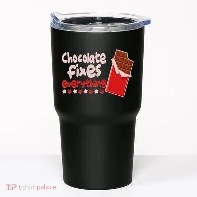 Chocolate Fixes Everything Chocolate Candy Bar Tumbler