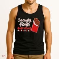 Chocolate Fixes Everything Chocolate Candy Bar Tank Top thumb 3