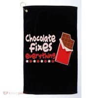 Chocolate Fixes Everything Chocolate Candy Bar Golf Towel thumb 0