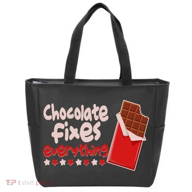 Chocolate Fixes Everything Chocolate Candy Bar Tote Bag
