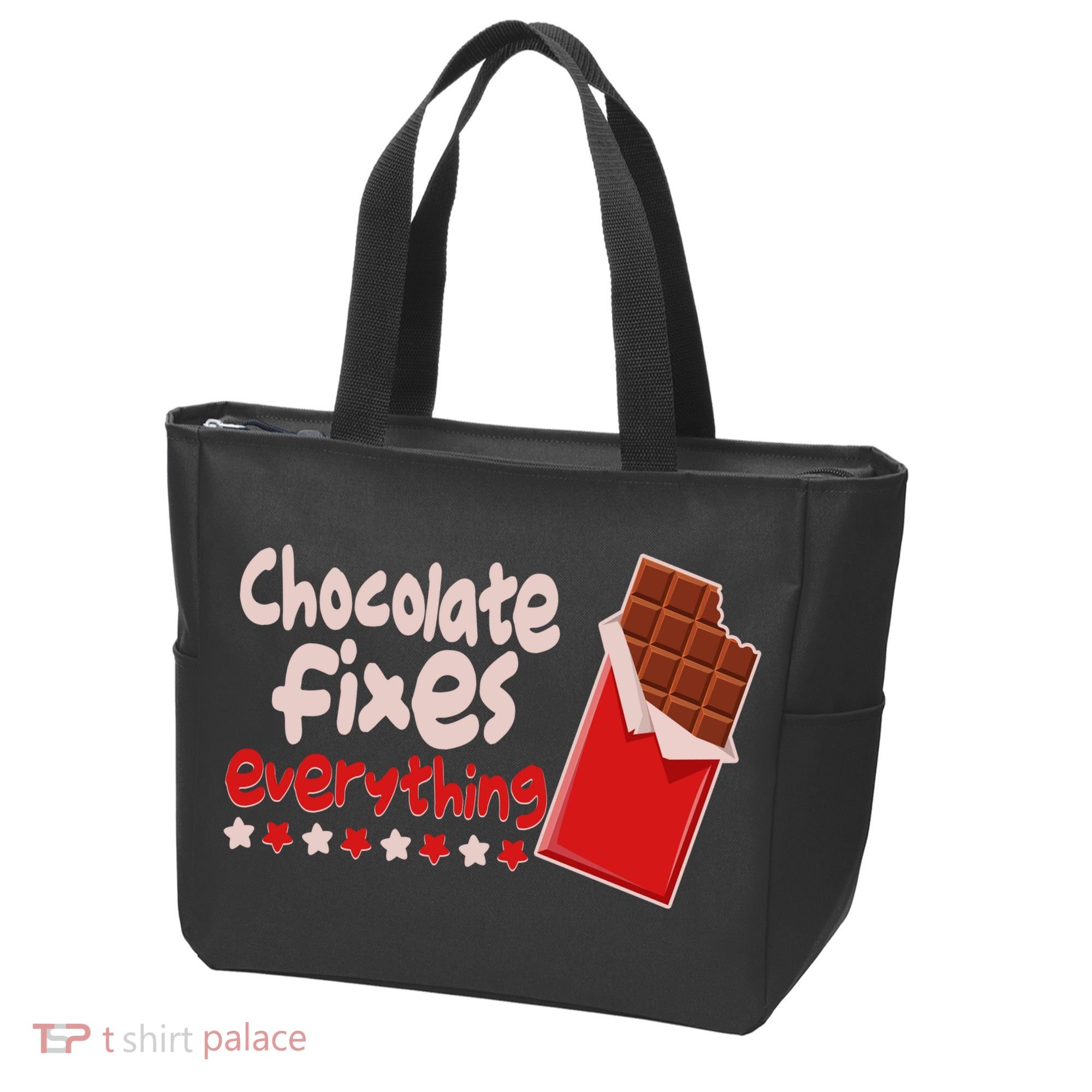 Chocolate Fixes Everything Chocolate Candy Bar Tote Bag