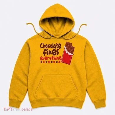 Chocolate Fixes Everything Chocolate Candy Bar Hoodie