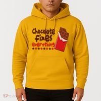 Chocolate Fixes Everything Chocolate Candy Bar Hoodie thumb 2