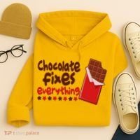 Chocolate Fixes Everything Chocolate Candy Bar Hoodie thumb 4
