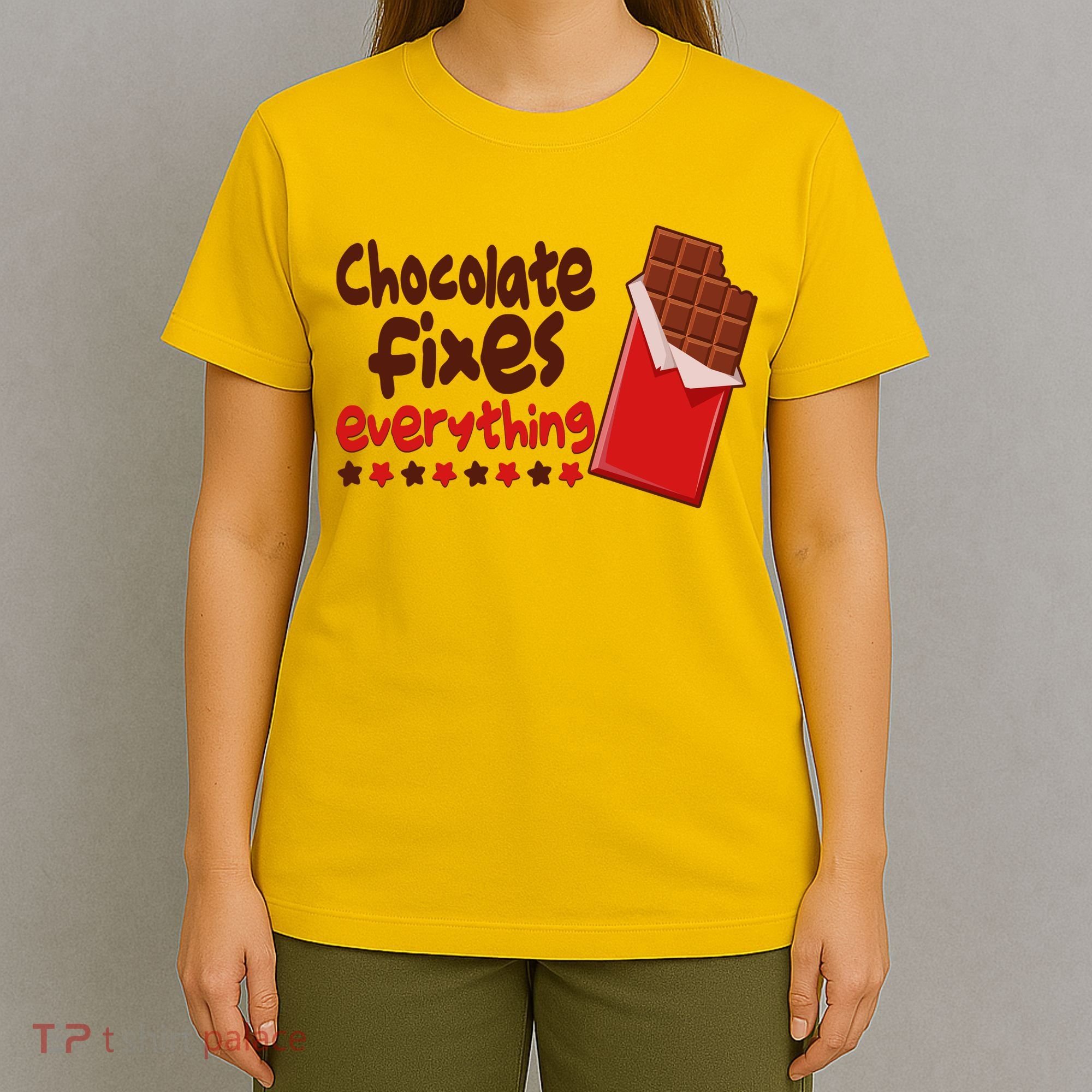 Chocolate Fixes Everything Chocolate Candy Bar T-Shirt
