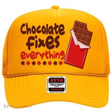 Chocolate Fixes Everything Chocolate Candy Bar Hat