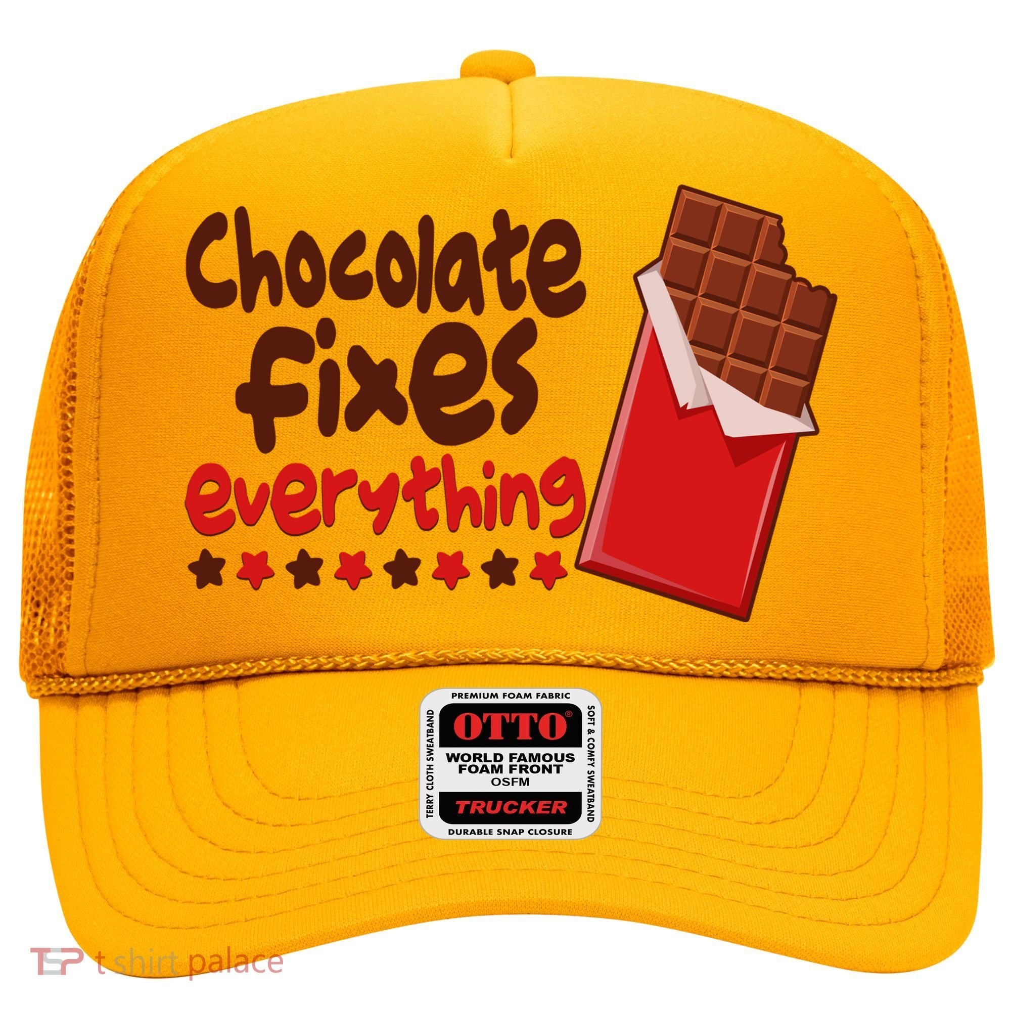 Chocolate Fixes Everything Chocolate Candy Bar Hat