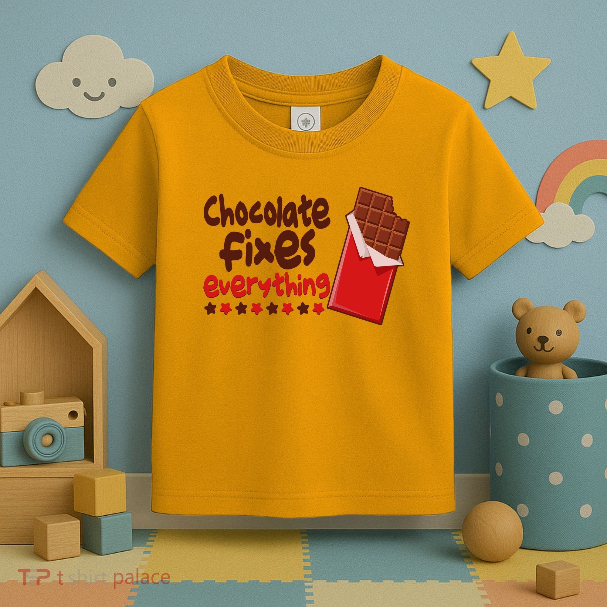 Chocolate Fixes Everything Chocolate Candy Bar Toddler T-Shirt
