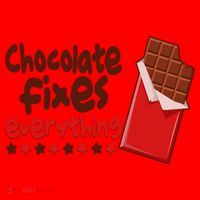 Chocolate Fixes Everything Chocolate Candy Bar Santa Hat thumb 1