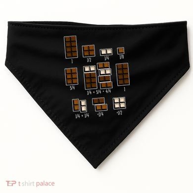 Chocolate Fractions USA-Made Doggie Bandana