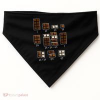 Chocolate Fractions USA-Made Doggie Bandana thumb 0