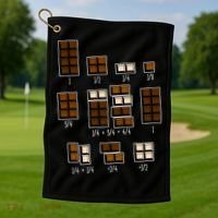 Chocolate Fractions Golf Towel thumb 1