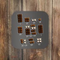 Chocolate Fractions Coaster thumb 0