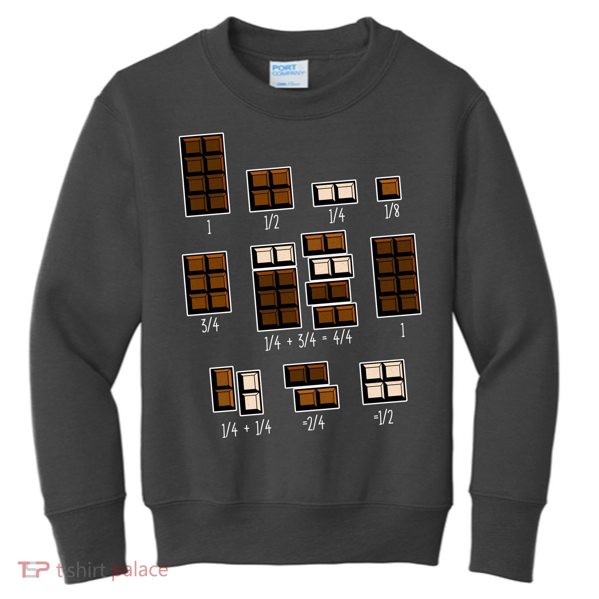 Chocolate Fractions Kids Sweatshirt