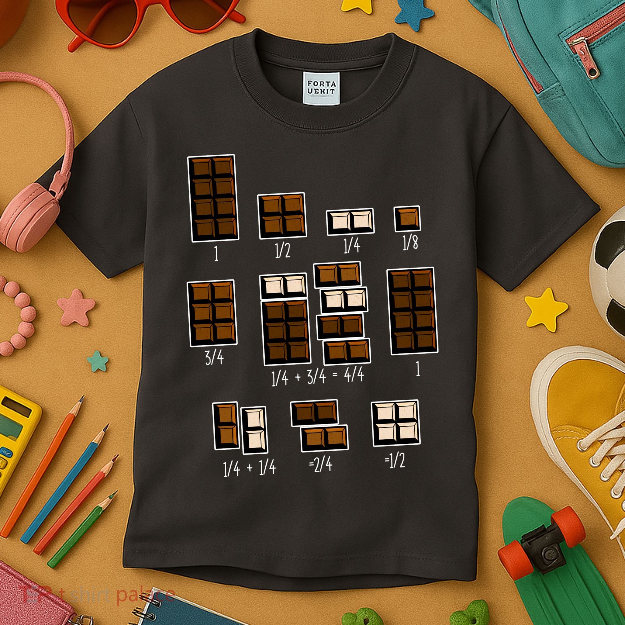 Chocolate Fractions Kids T-Shirt