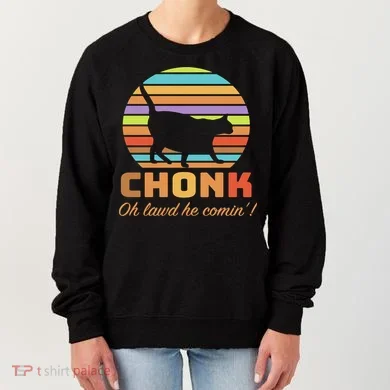 Chonk Scale Cat Meme Women's Sweatshirt