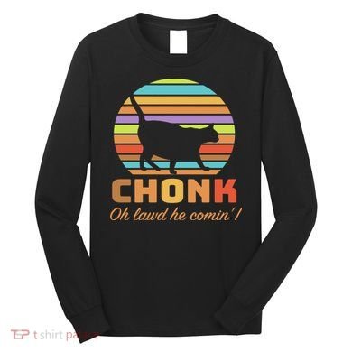 Chonk Scale Cat Meme Long Sleeve Shirt