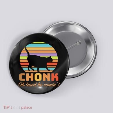 Chonk Scale Cat Meme Button