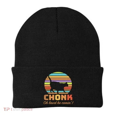 Chonk Scale Cat Meme Beanie
