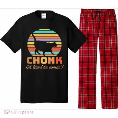 Chonk Scale Cat Meme Pajama Set