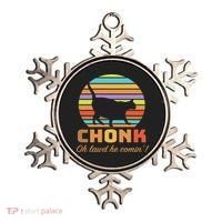 Chonk Scale Cat Meme Ornament thumb 0