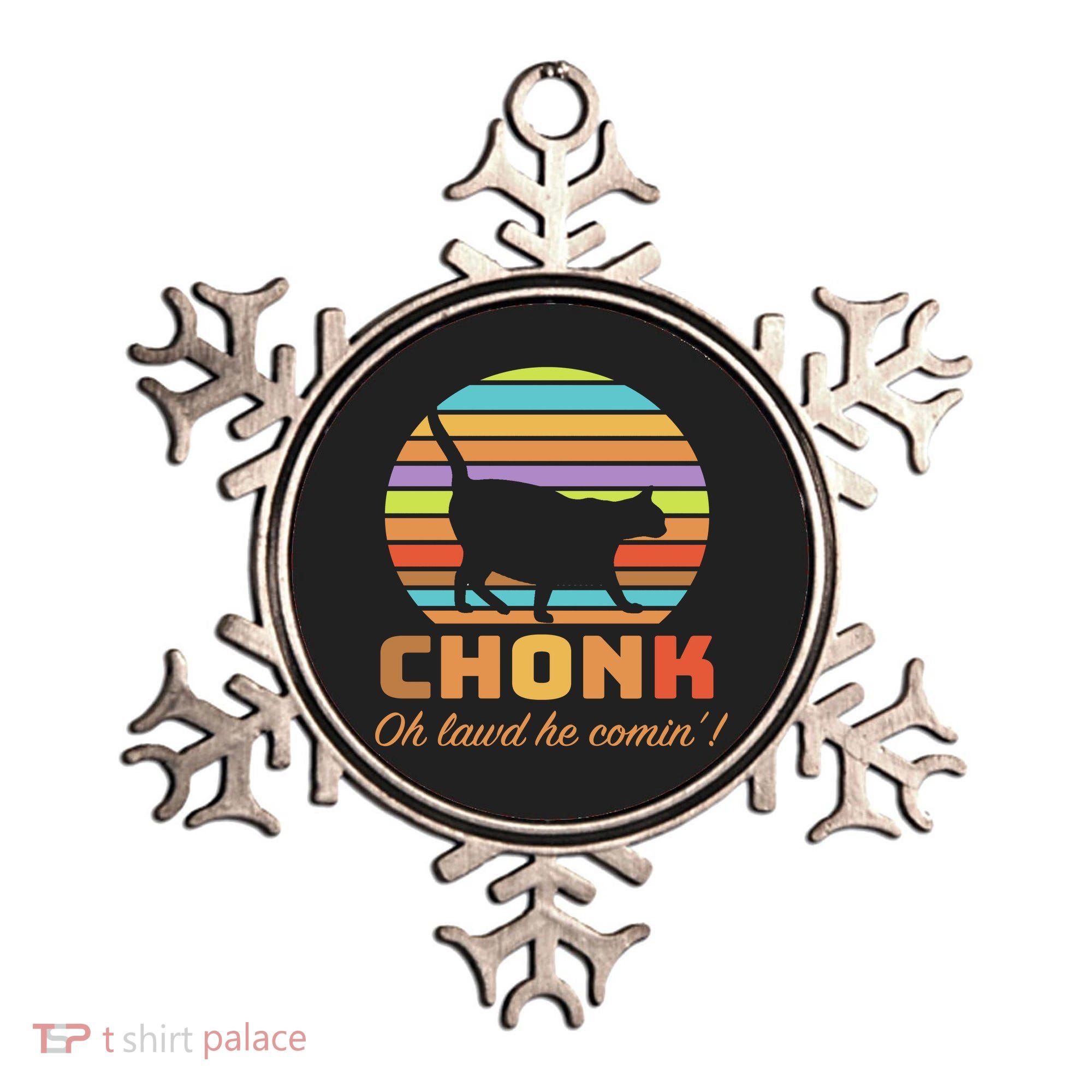 Chonk Scale Cat Meme Ornament