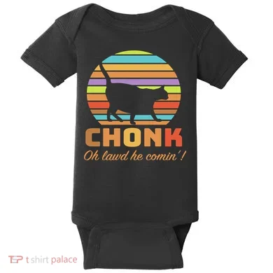 Chonk Scale Cat Meme Baby Bodysuit