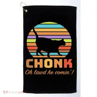 Chonk Scale Cat Meme Golf Towel